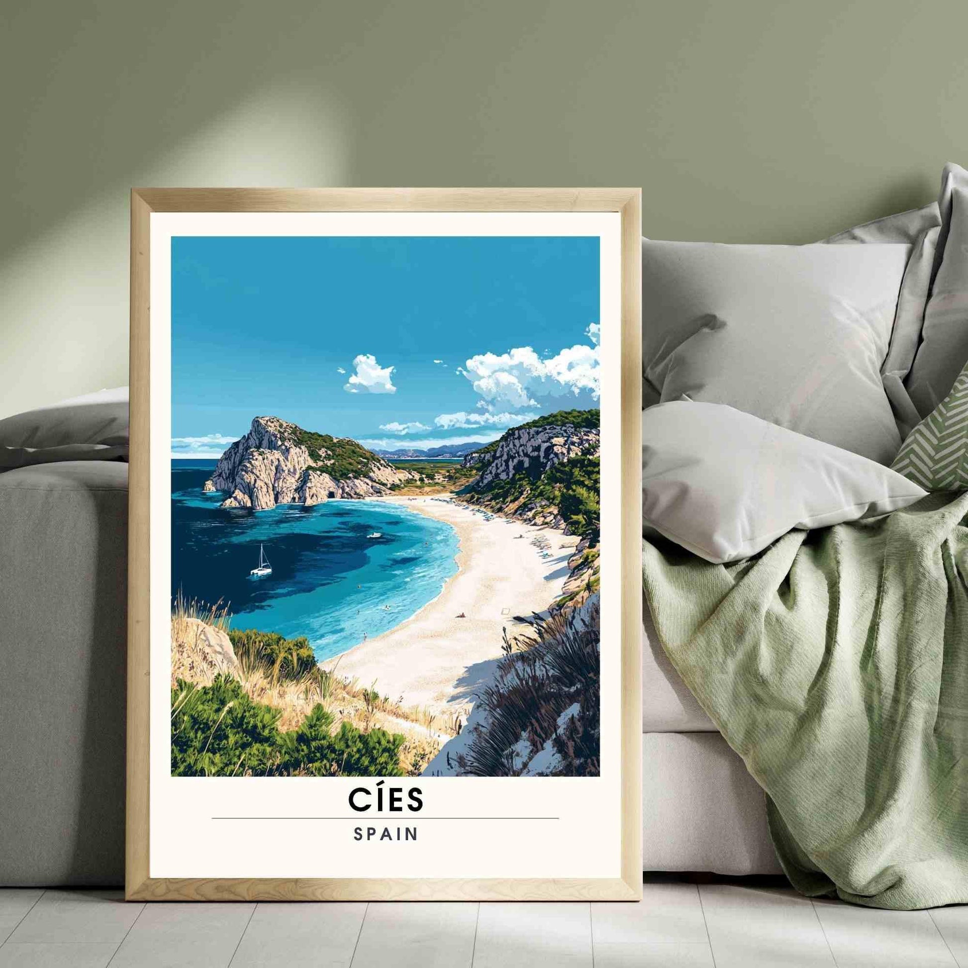 Affiche Îles Cíes, | Impression Îles Cíes, Espagne