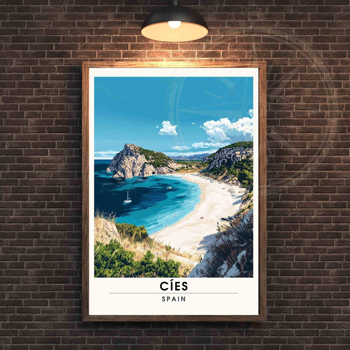 Affiche Îles Cíes, | Impression Îles Cíes, Espagne