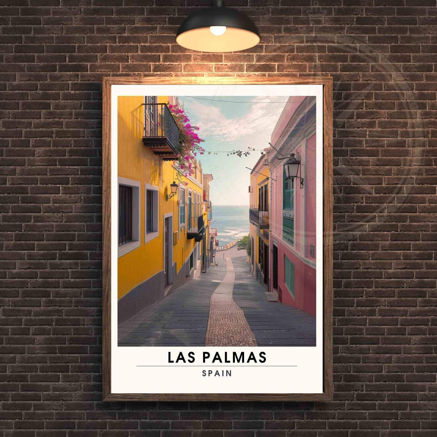 Affiche Las Palmas | Impression Las Palmas vue sur mer