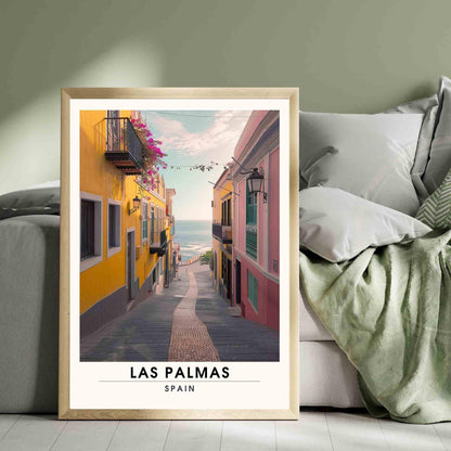 Affiche Las Palmas | Impression Las Palmas vue sur mer