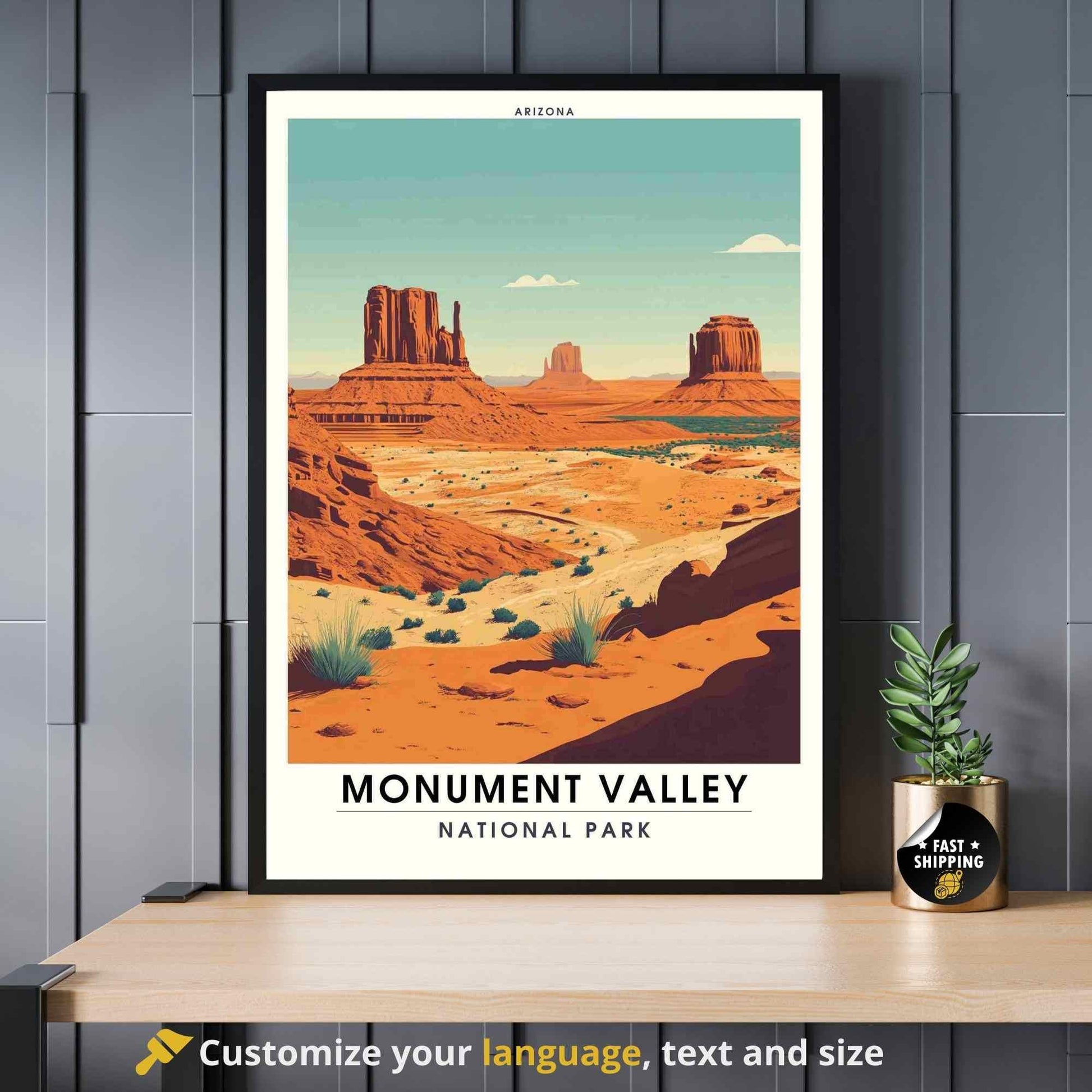 Impression Monument Valley | Affiche Monument Valley, Arizona