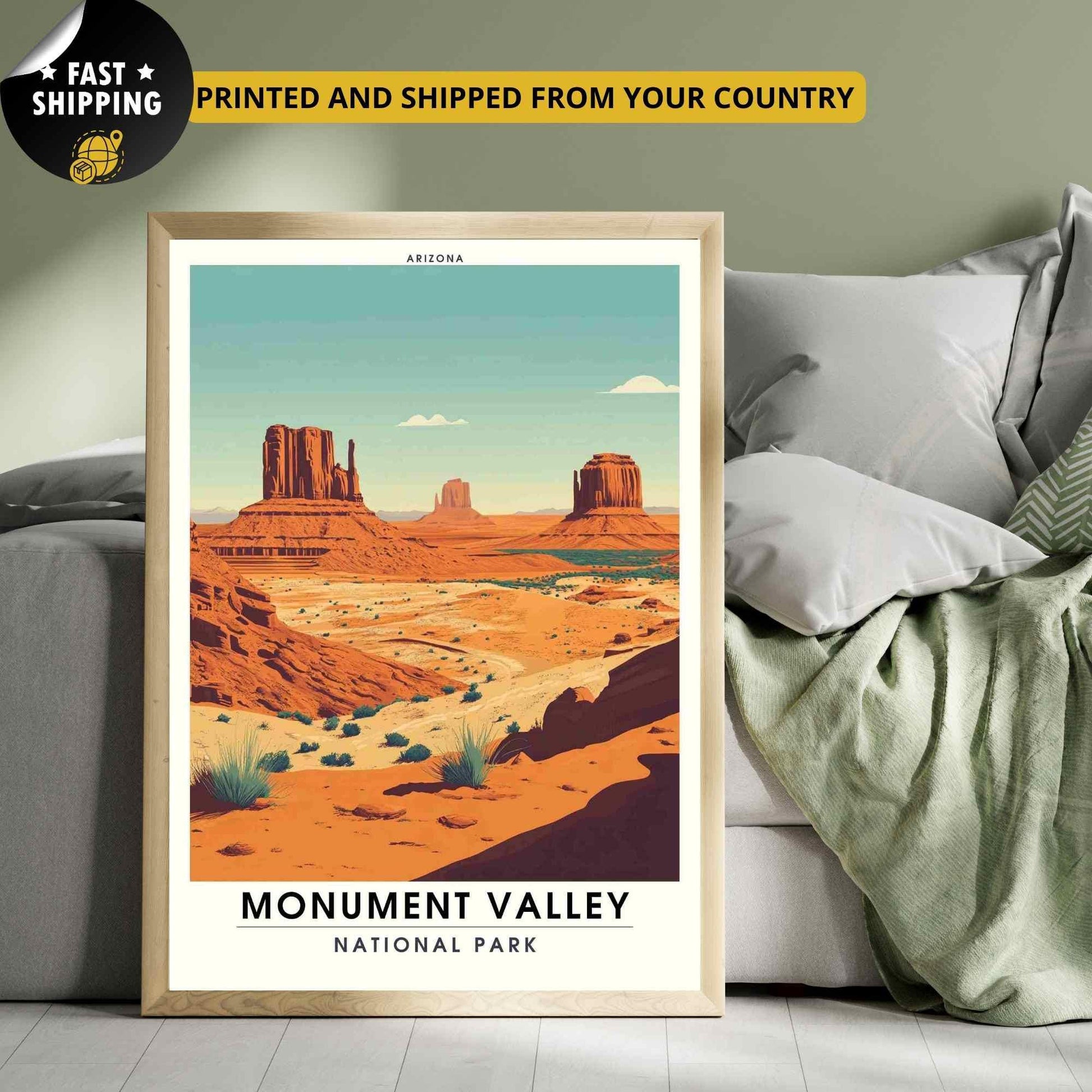 Impression Monument Valley | Affiche Monument Valley, Arizona