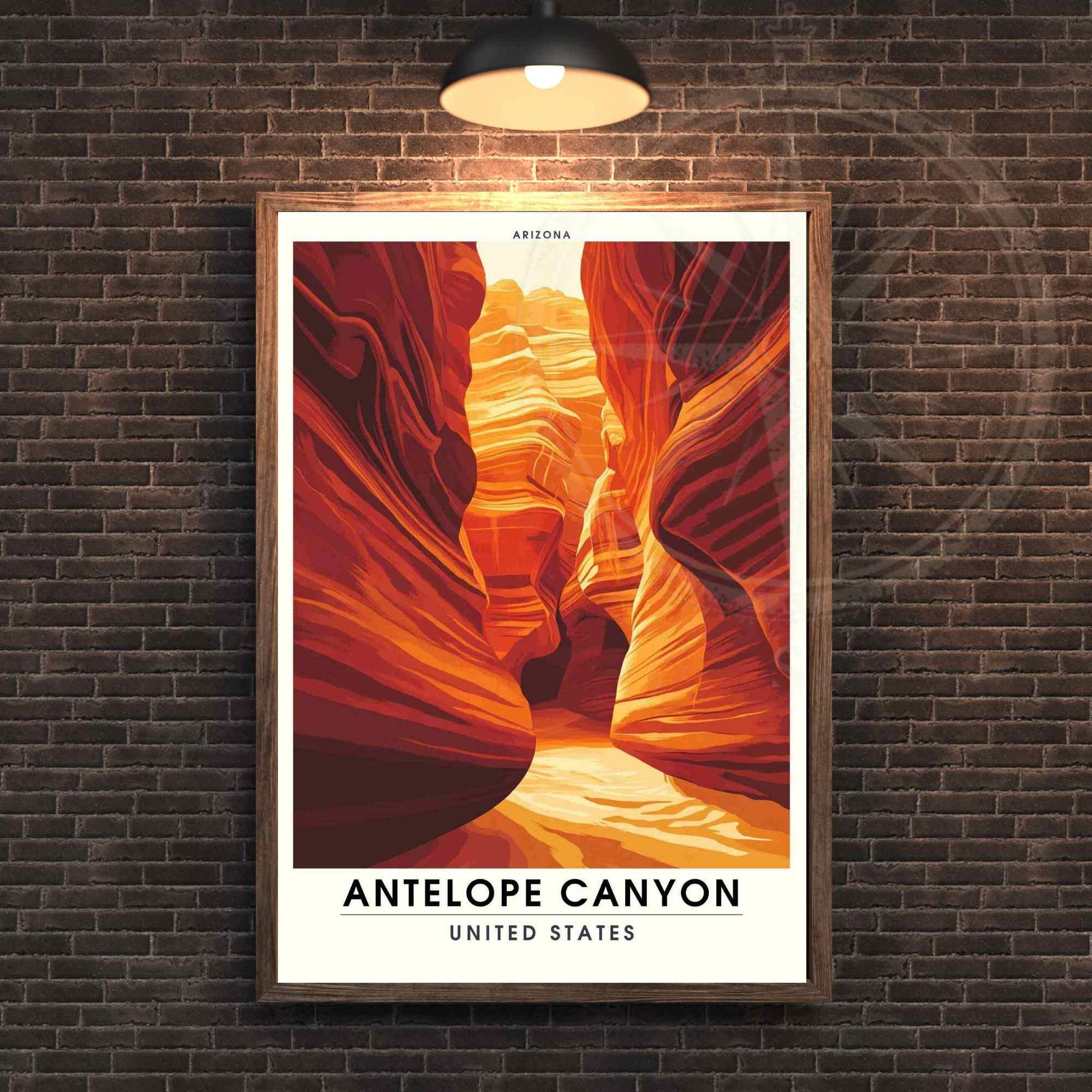 Impression Antelope Canyon | Affiche de voyage Antelope Canyon, Arizona