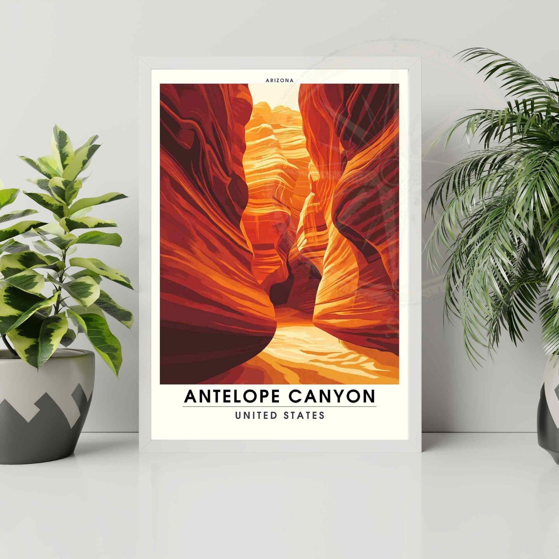 Impression Antelope Canyon | Affiche de voyage Antelope Canyon, Arizona