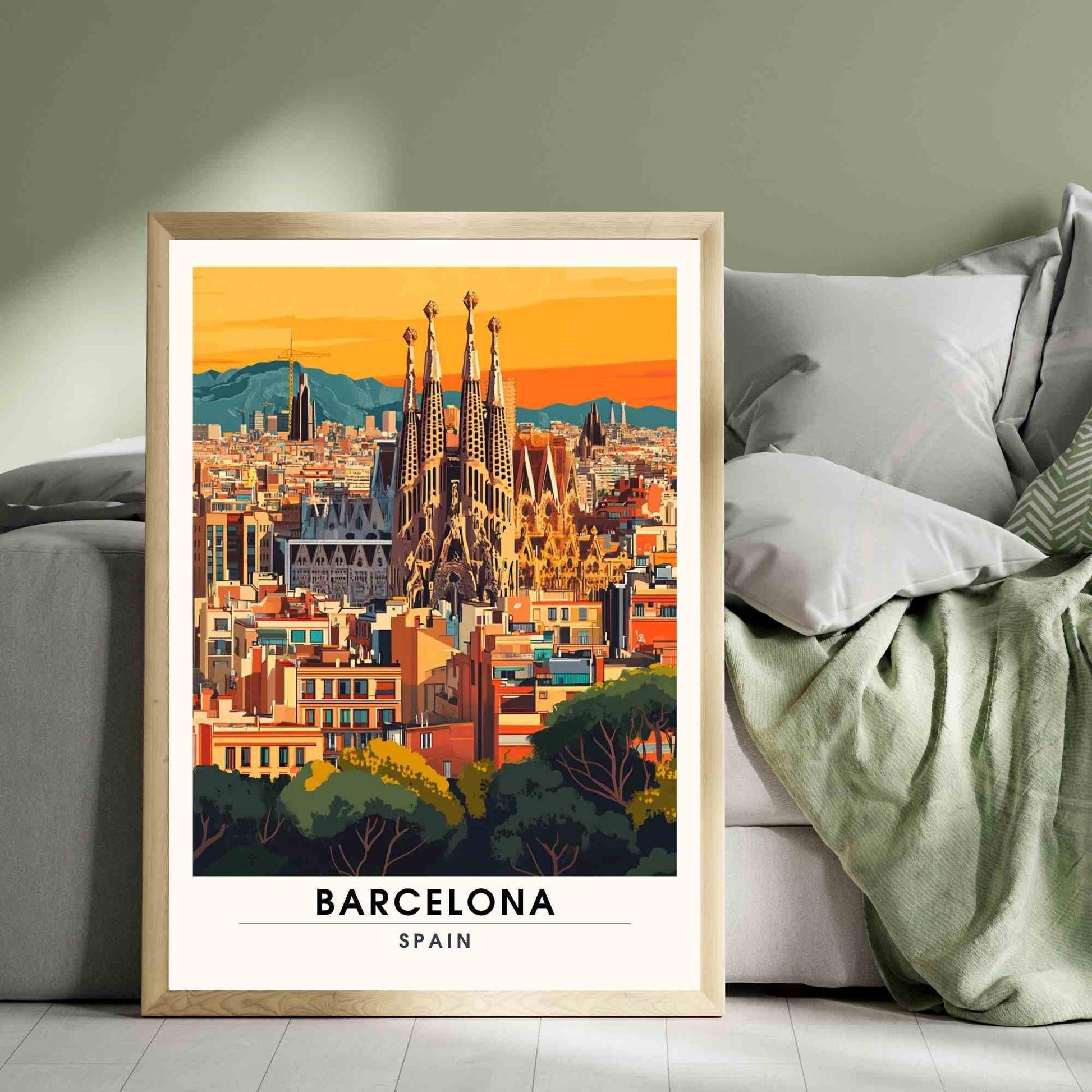 Affiche Barcelone | Impression Barcelone, Espagne