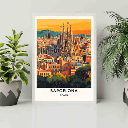 Affiche Barcelone | Impression Barcelone, Espagne