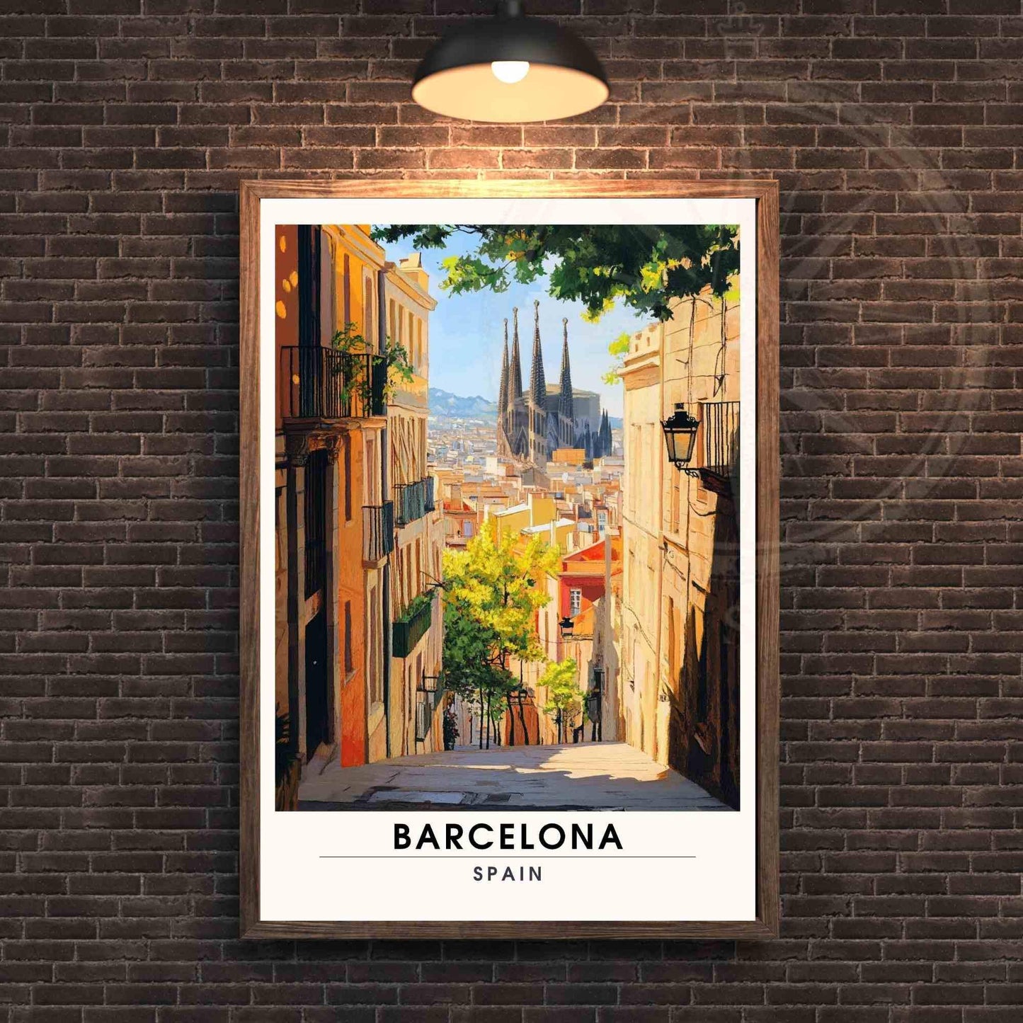 Affiche Barcelone | Impression Barcelone, Espagne - Sagrada Família