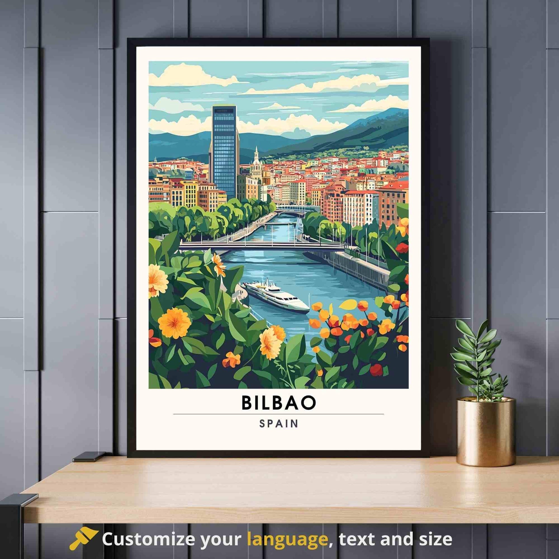 Affiche Bilbao | Impression Bilbao , Espagne