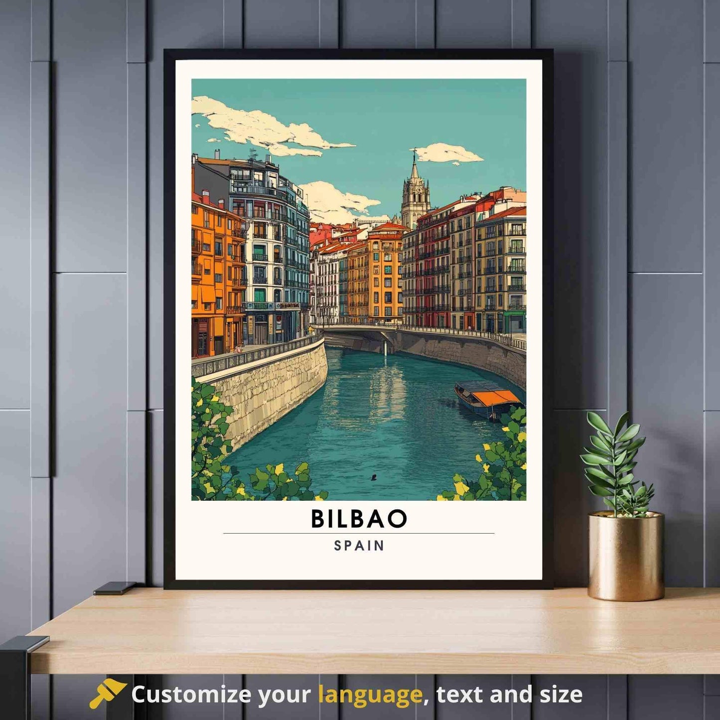 Affiche Bilbao | Impression de voyage Bilbao , Espagne