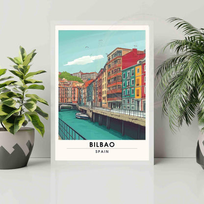 Affiche Bilbao | Impression de voyage Bilbao - Affiche Espagne