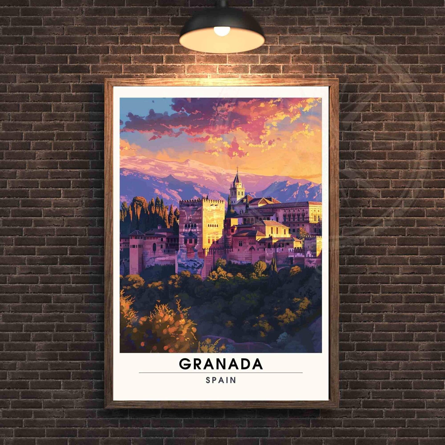 Affiche Grenade | Impression Grenade, Espagne - Alhambra