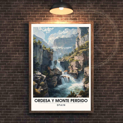 Affiche Ordesa y Monte Perdido | Impression de parc national de Ordesa y Monte Perdido, Espagne