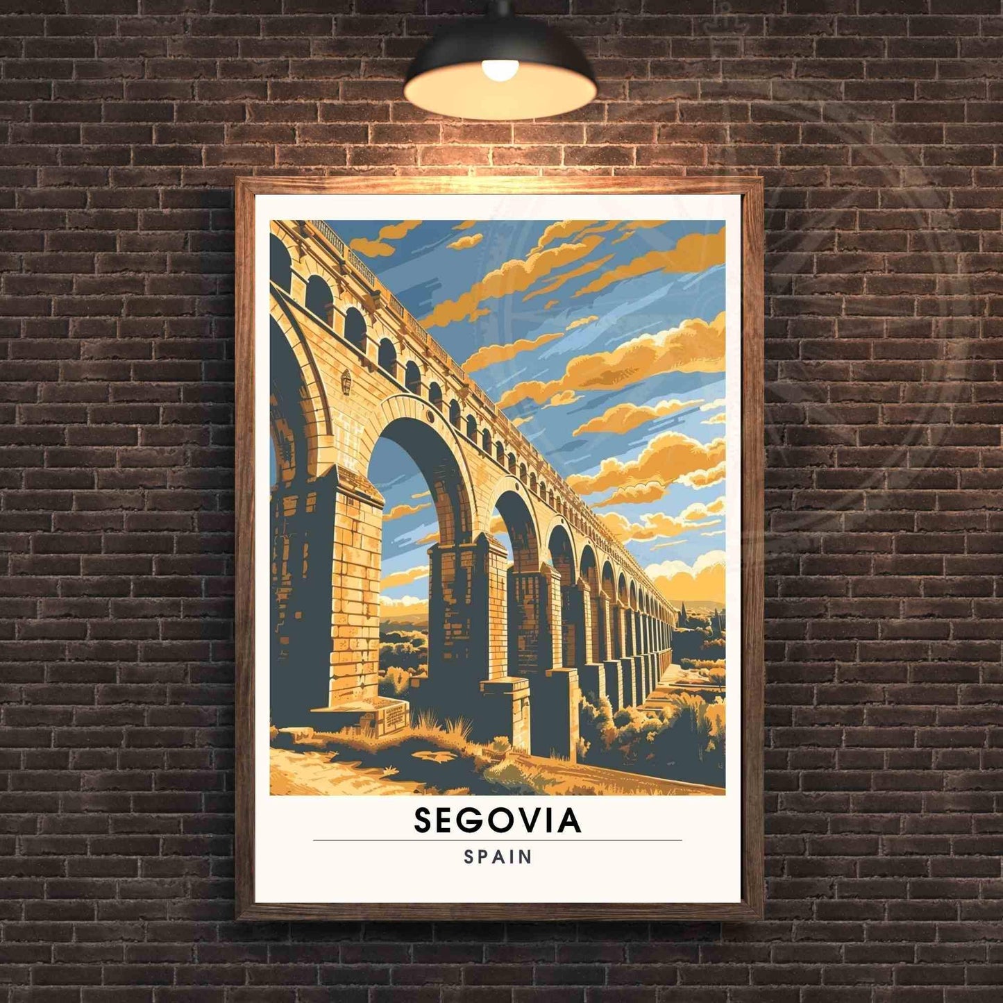 Segovia Poster| Segovia print - Spain - Aqueduct of Segovia