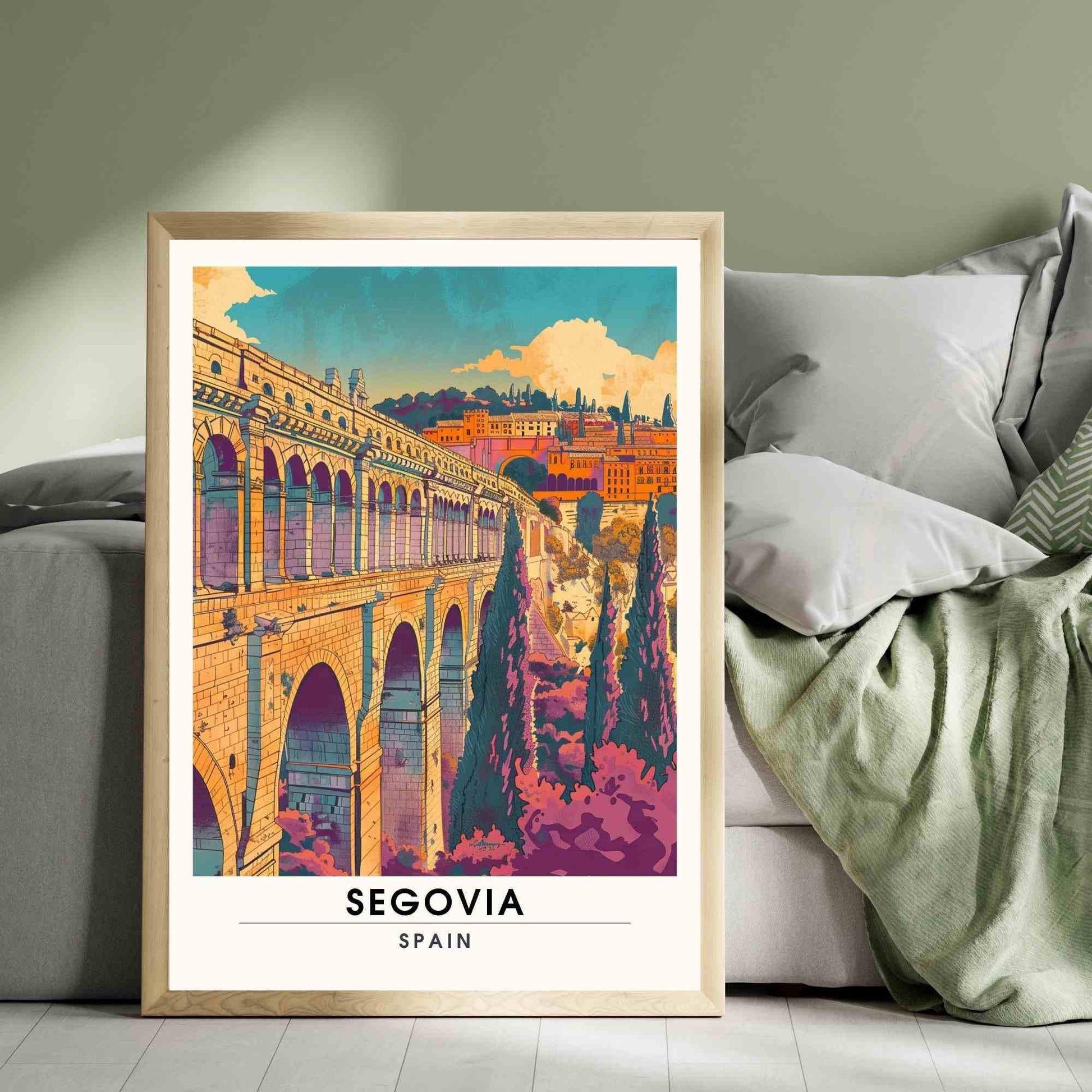 Affiche Ségovie | Impression Ségovie - Aqueduc de Ségovie, Espagne