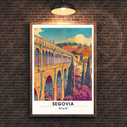 Affiche Ségovie | Impression Ségovie - Aqueduc de Ségovie, Espagne