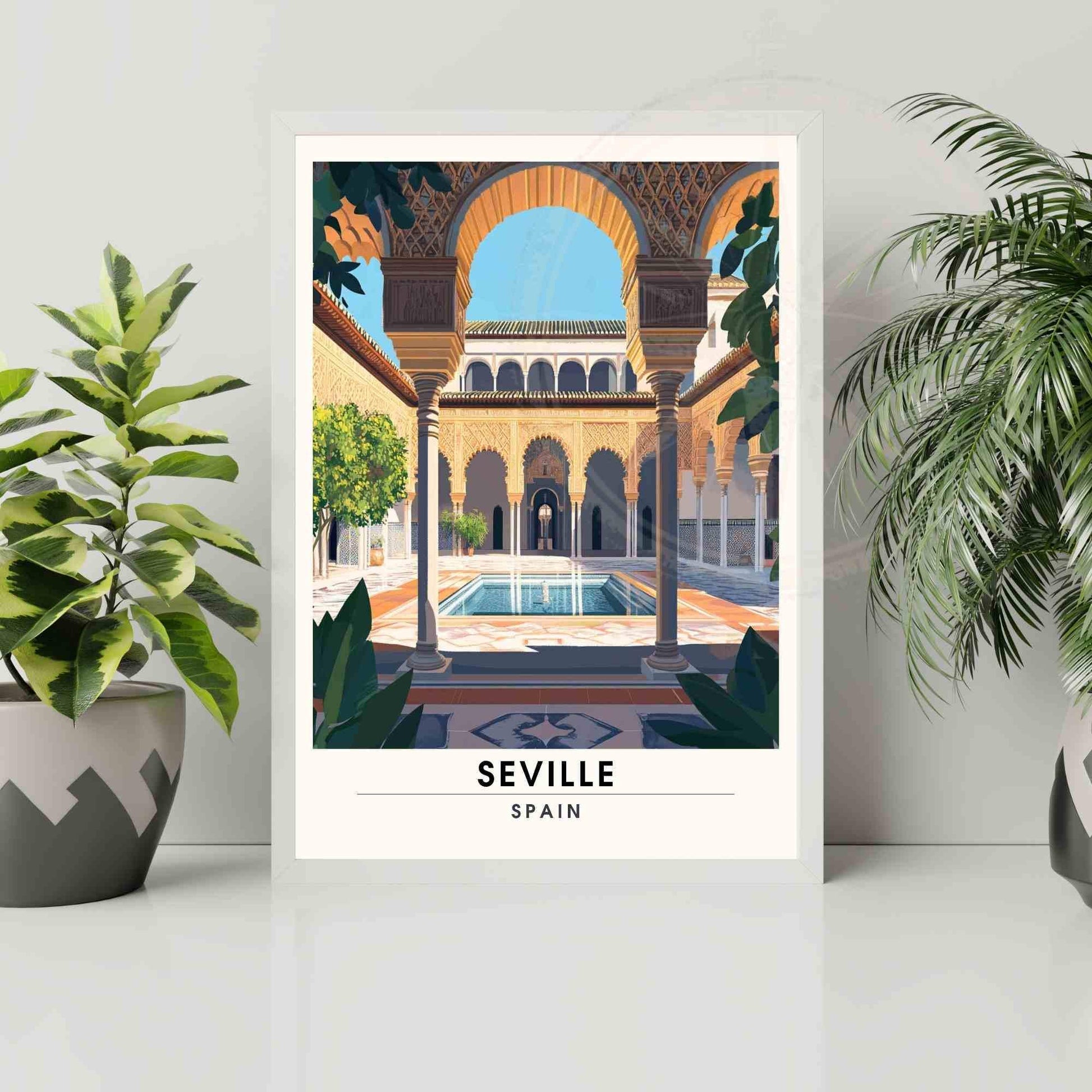 Affiche Séville | Impression Séville, Espagne - Alcazar de Séville