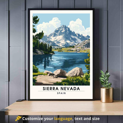 Affiche Sierra Nevada | Impression Sierra Nevada - souvenirs Espagne