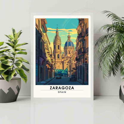 Zaragoza travel Poster | Zaragoza print - Spain