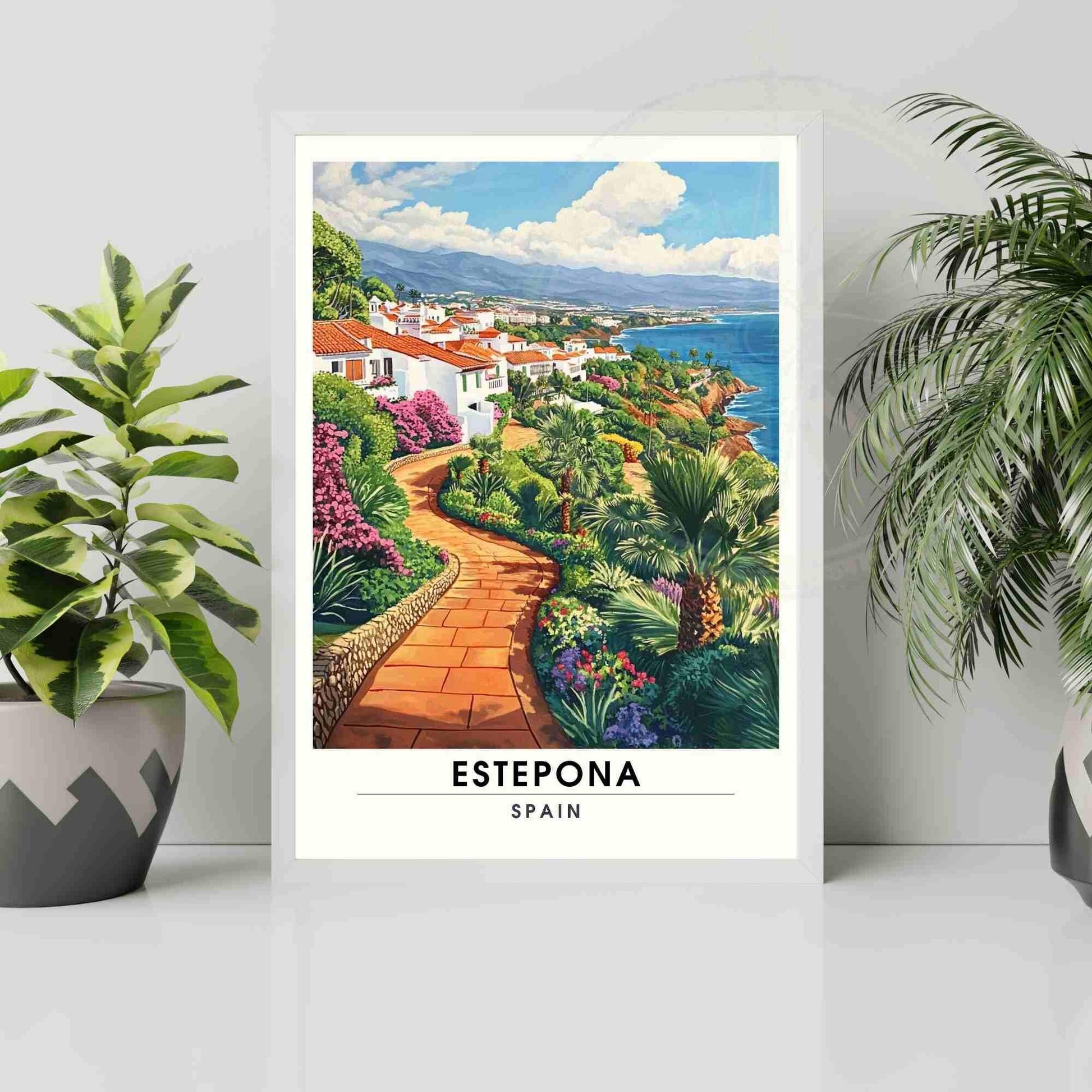 Estepona Poster | Estepona travel print - Spain