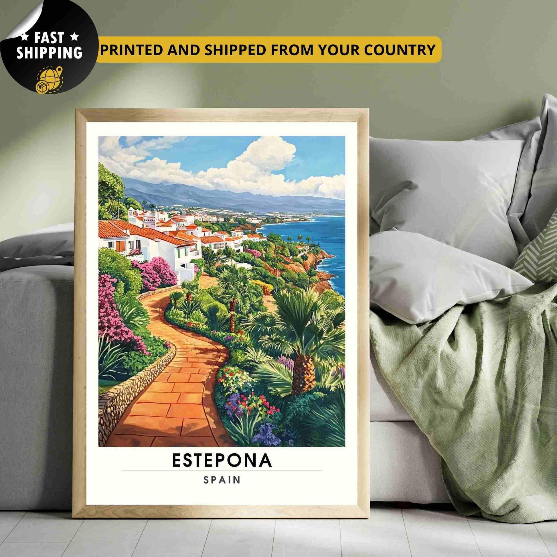 Estepona Poster | Estepona travel print - Spain