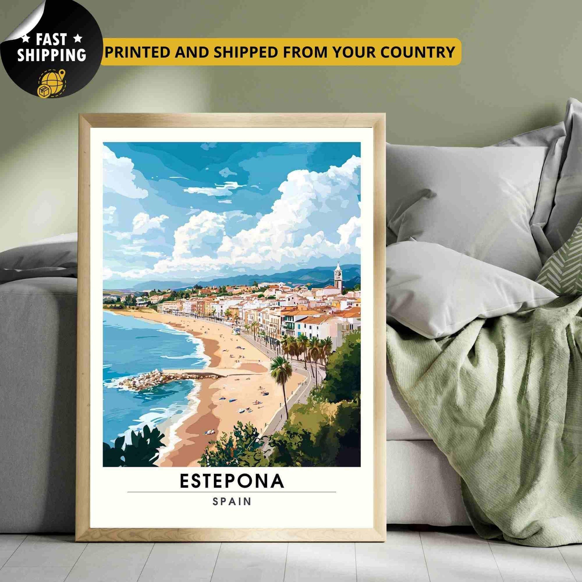 Affiche Estepona | Impression de voyage Estepona, Espagne