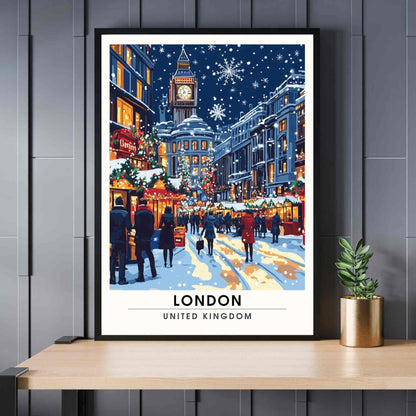 London Christmas Poster