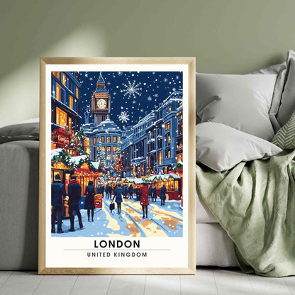 London Christmas Poster