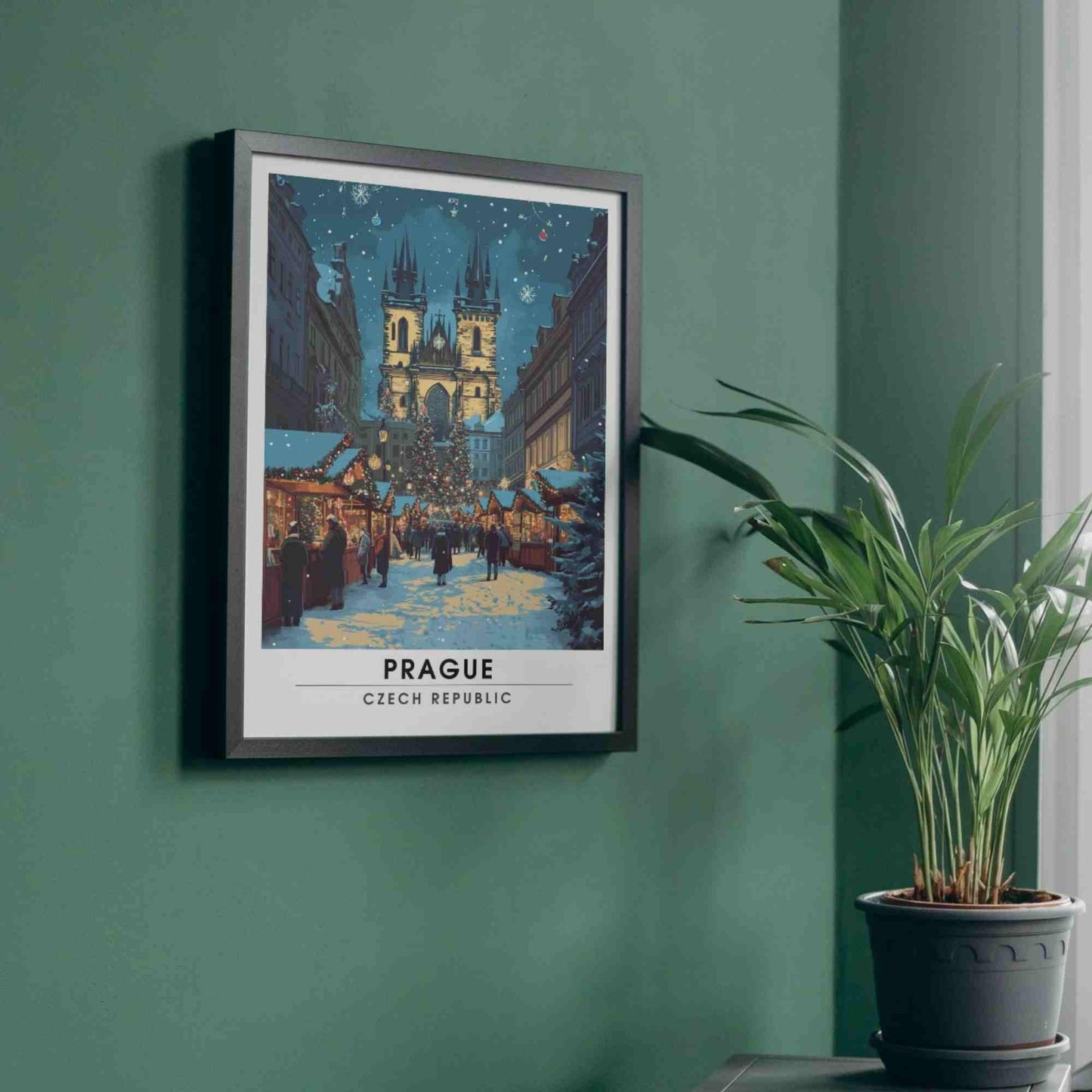 Prague Christmas Poster