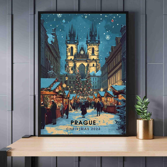 Prague Christmas Poster