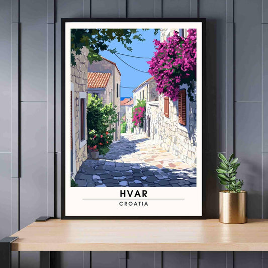 Hvar Poster | Hvar print - Adriatic Sea poster