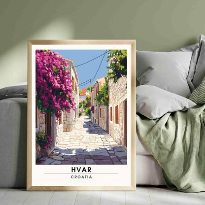 Hvar Poster | Hvar print - Adriatic Sea poster