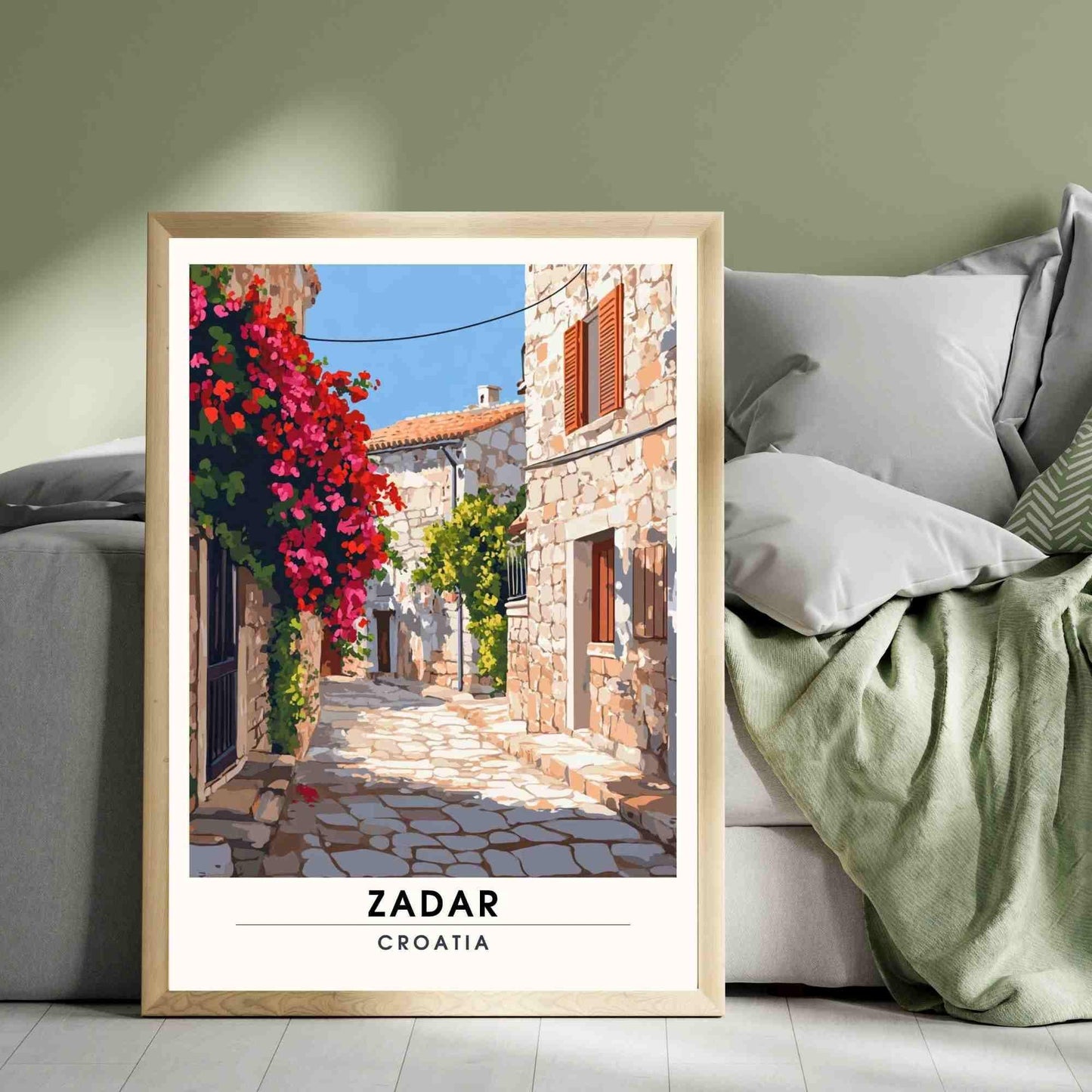 Zadar Poster | Zadar travel Print, Croatia