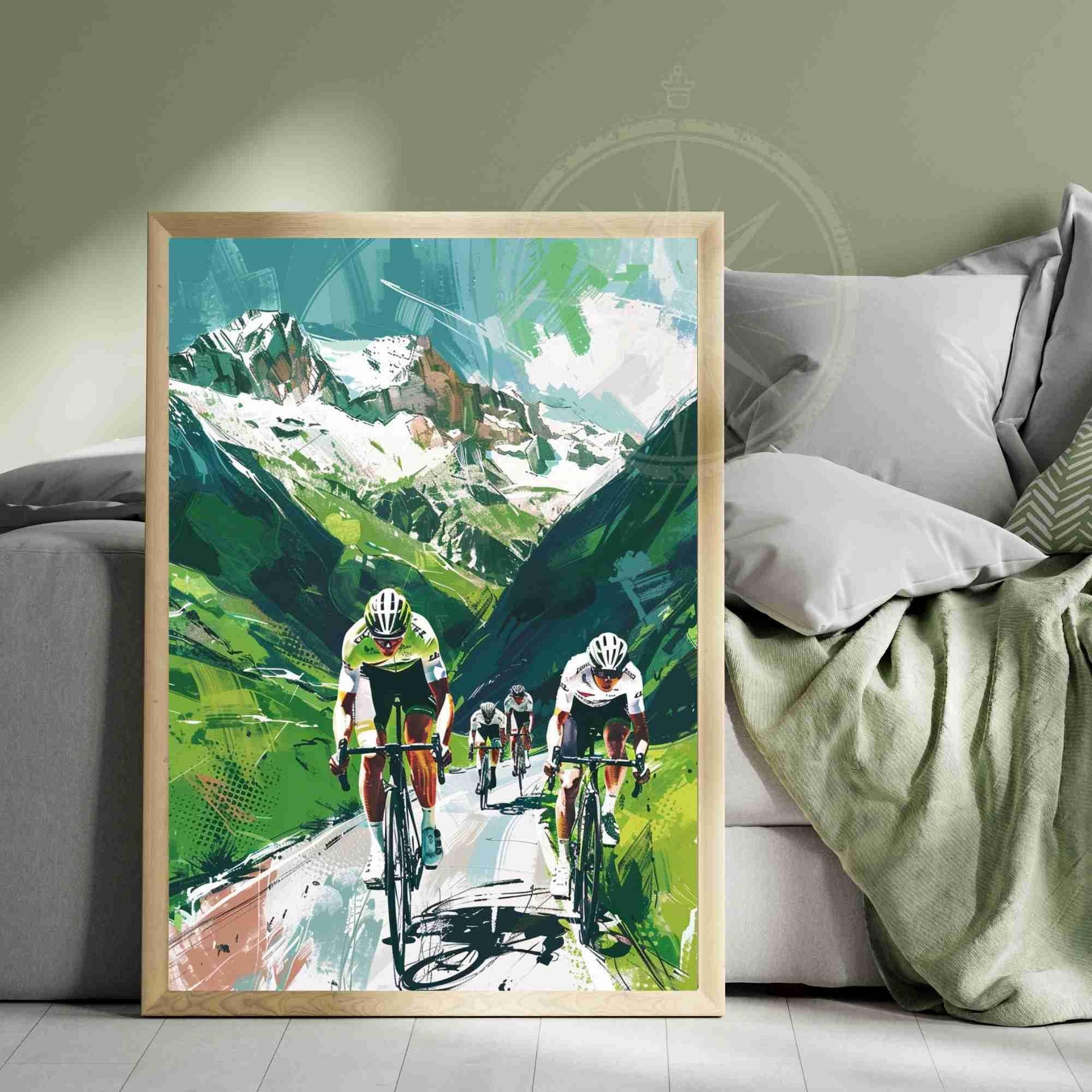 Affiche Cyclisme | Tour de France dans les Alpes