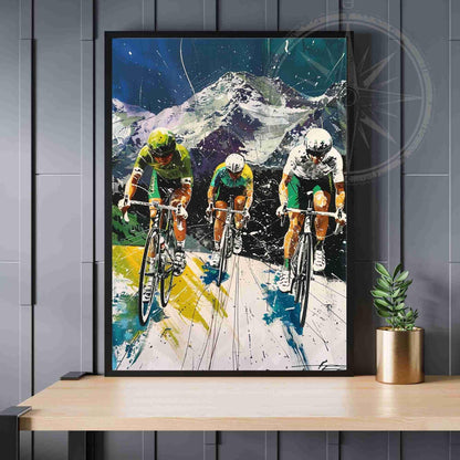 Affiche Cyclisme | Tour de France dans les Montagne de France