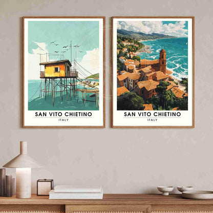 Affiche San Vito Chietino | Impression San Vito Chietino, Italie