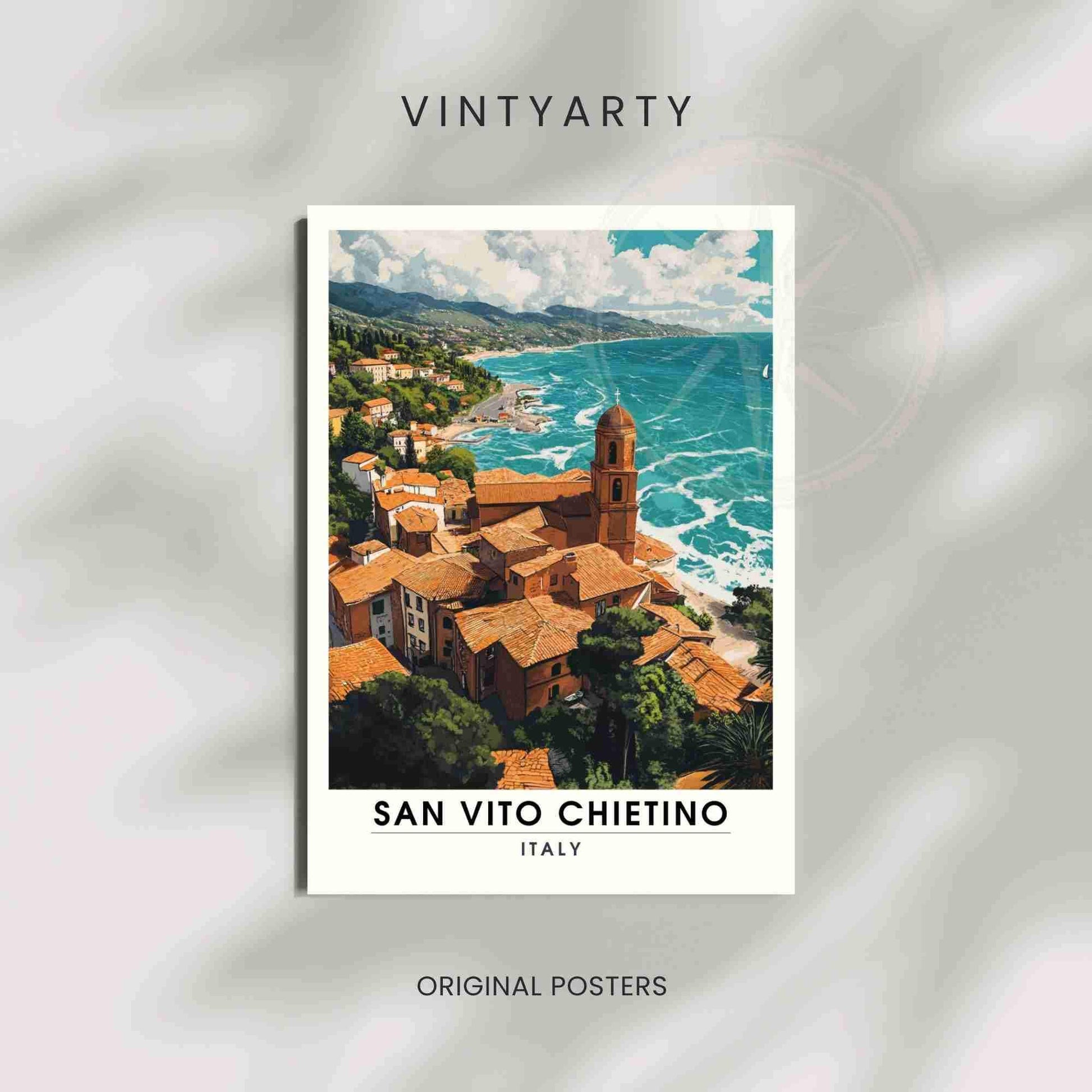 Affiche San Vito Chietino | Impression de voyage San Vito Chietino, Italie