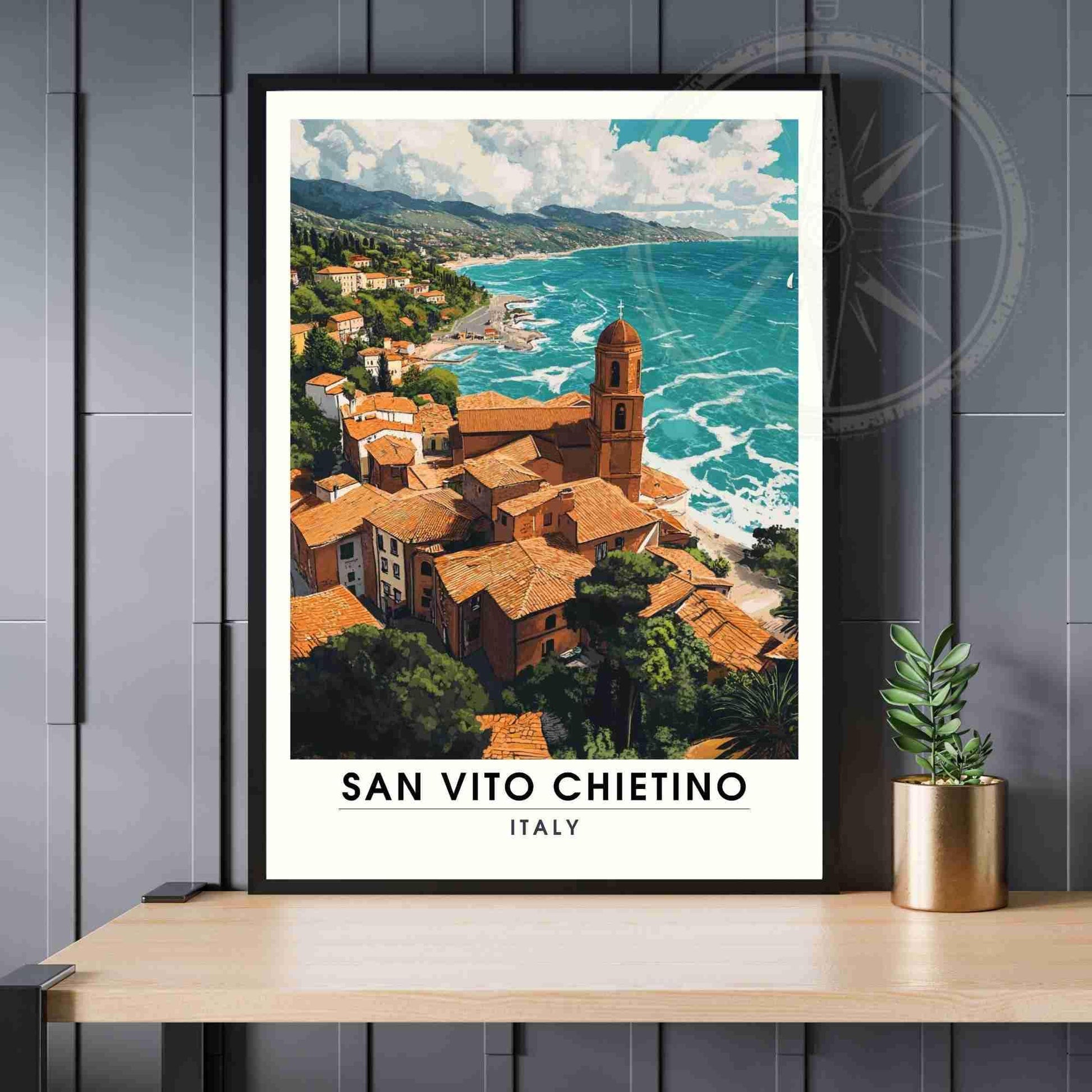 San Vito Chietino Poster | San Vito Chietino print, Italy