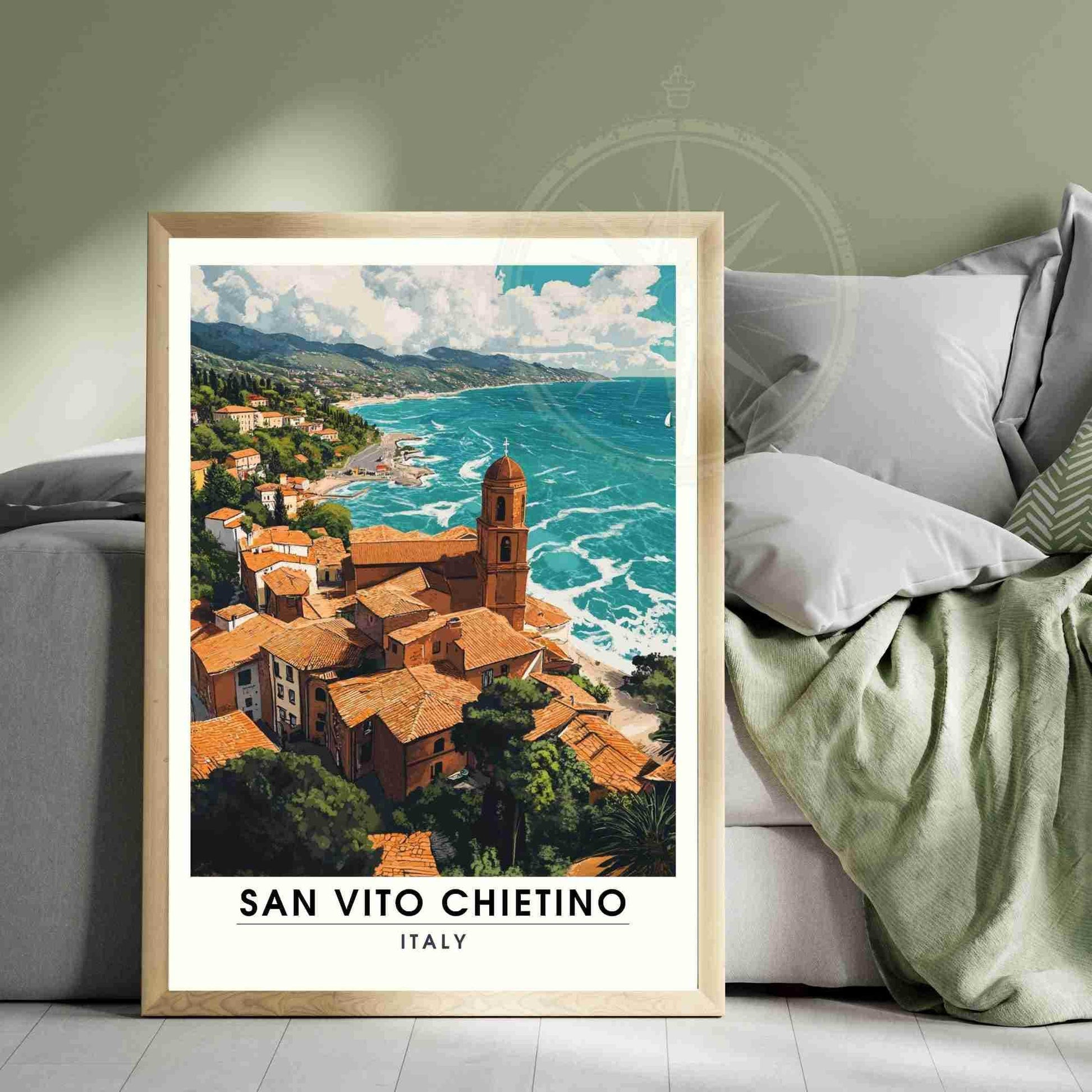 Affiche San Vito Chietino | Impression de voyage San Vito Chietino, Italie