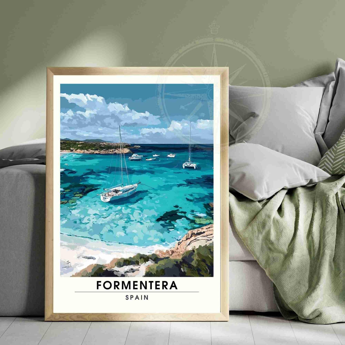 Affiche Formentera | Impression de voyage Formentera, Îles Baléares