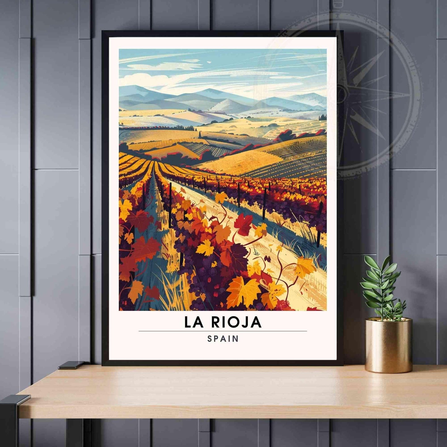 La Rioja Poster | La Rioja travel print, Spain