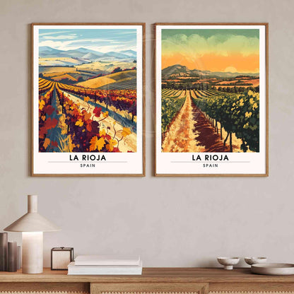 Affiche La Rioja | Impression de voyage La Rioja, Espagne