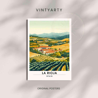 Affiched de voyage La Rioja | Impression La Rioja, Espagne