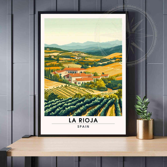 La Rioja travel Poster | La Rioja print, Spain