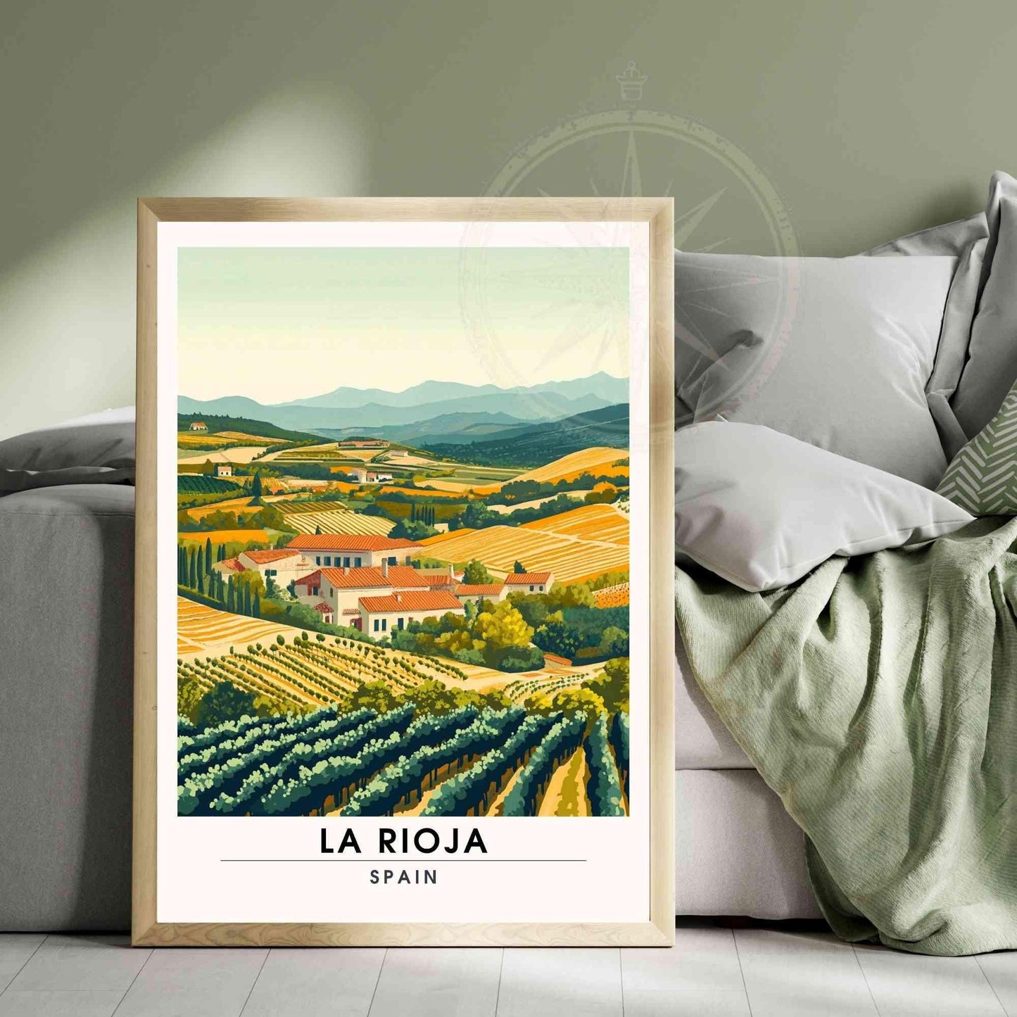 Affiched de voyage La Rioja | Impression La Rioja, Espagne