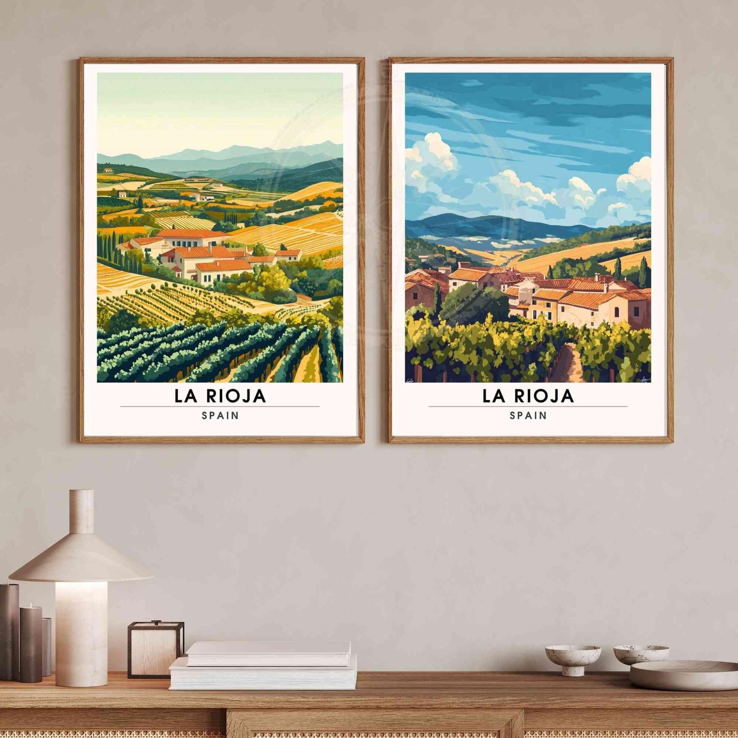 Affiche La Rioja | Impression La Rioja, Espagne - Dans un village de le Rioja