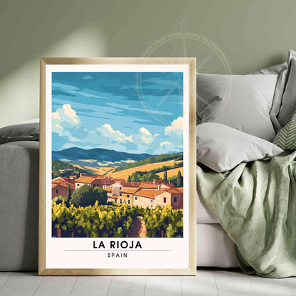 Affiche La Rioja | Impression La Rioja, Espagne - Dans un village de le Rioja