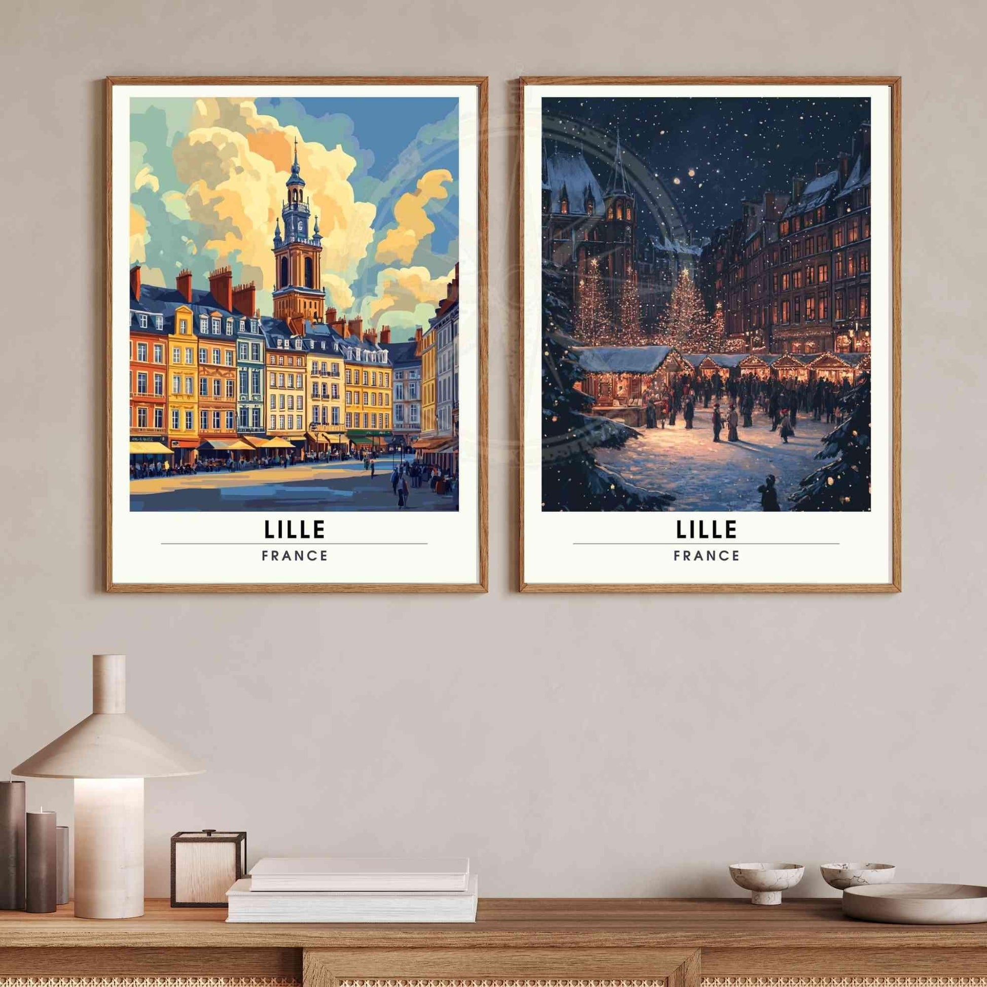 Affiche Lille | Impression de voyage Lille, France