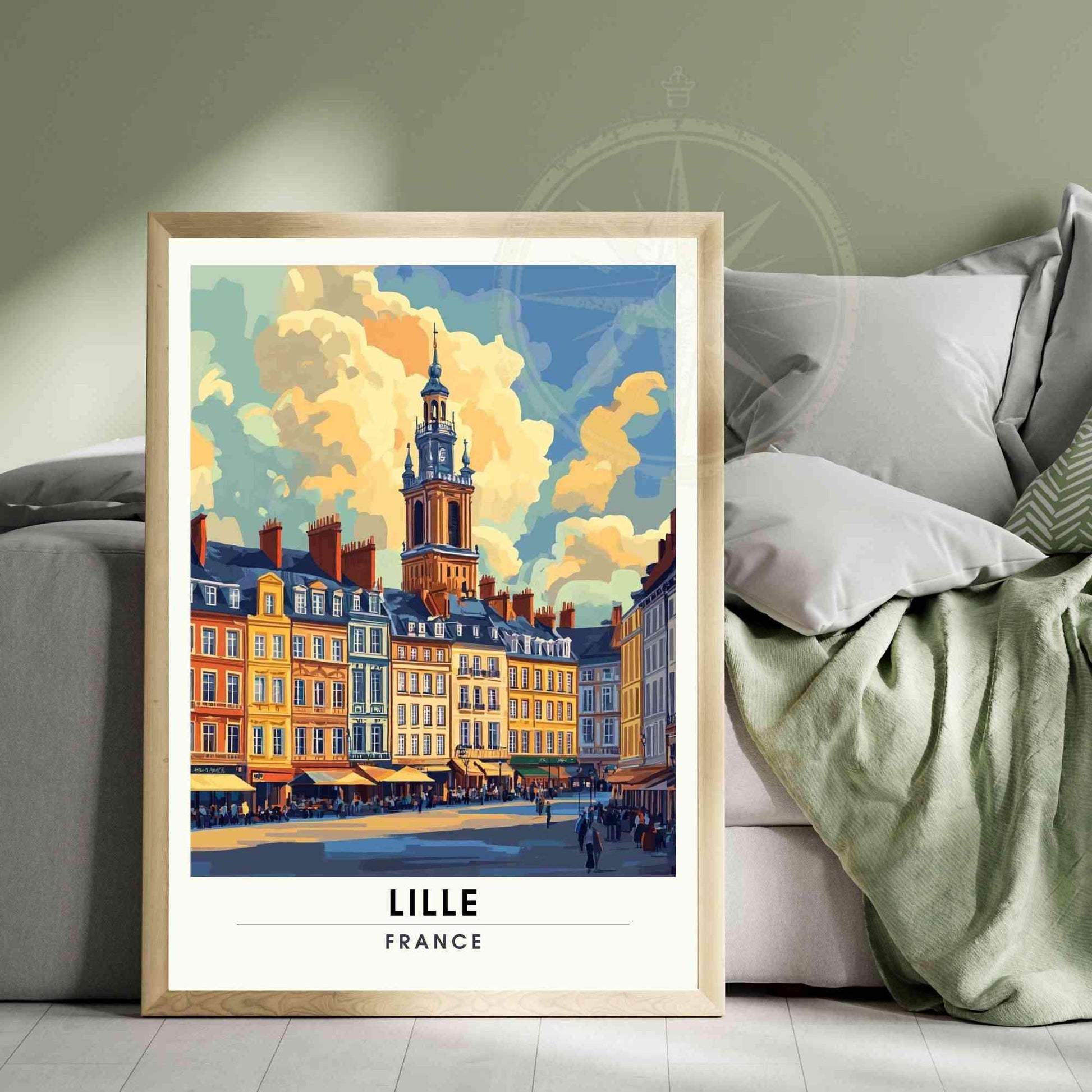 Affiche Lille | Impression de voyage Lille, France