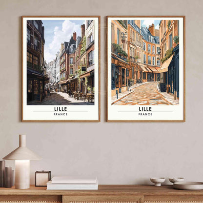 Affiche Lille | Impression de voyage Lille, France - Vieux-Lille