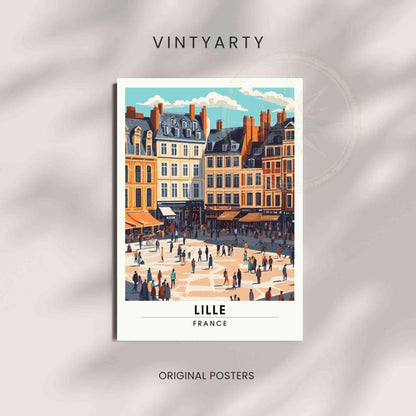 Affiche de voyage Lille | Impression Lille, France